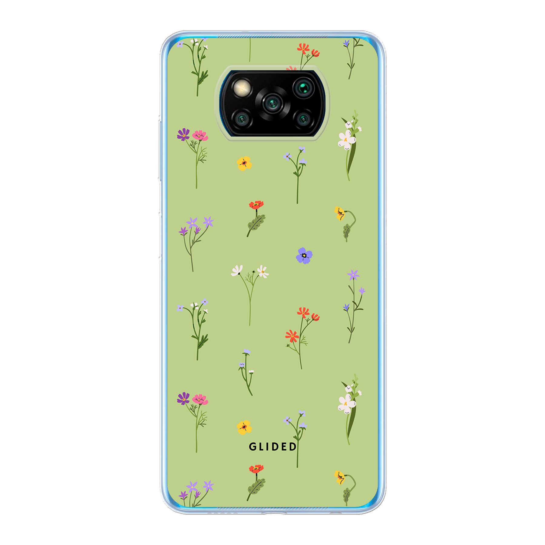 Produktbild Green Floral - Xiaomi Poco X3 Pro Handyhülle