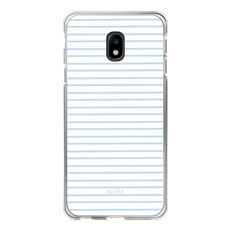 Blue & White Stripes - Samsung Galaxy J3 2017 Handyhülle