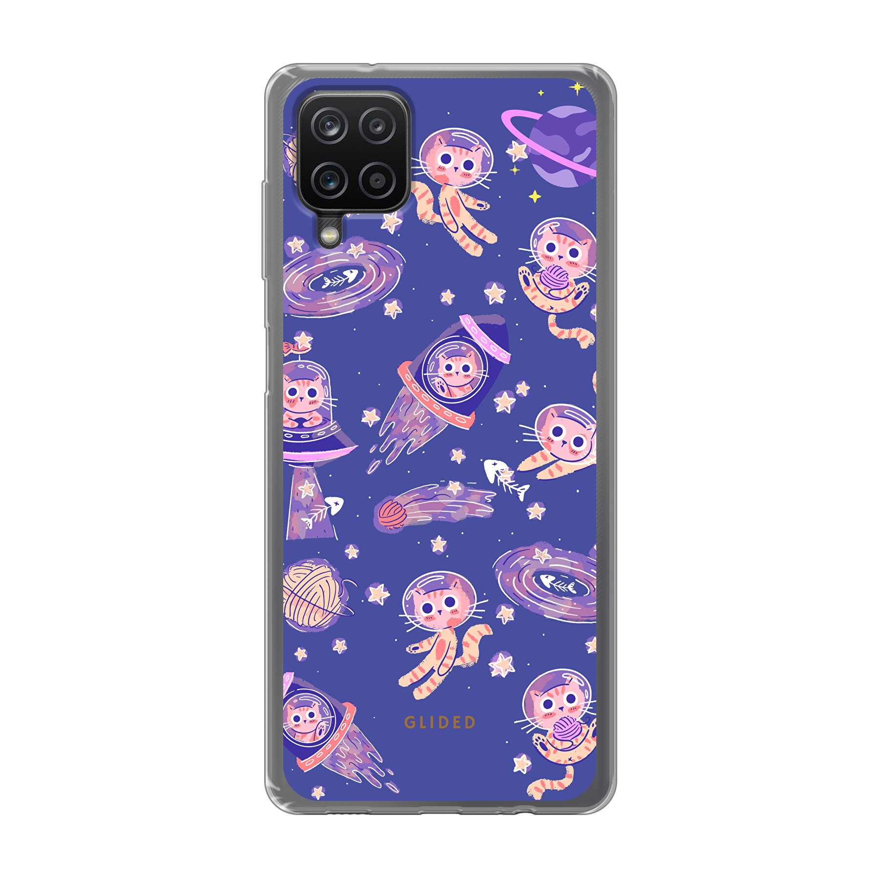 Space Cat - Samsung Galaxy A12 Handyhülle