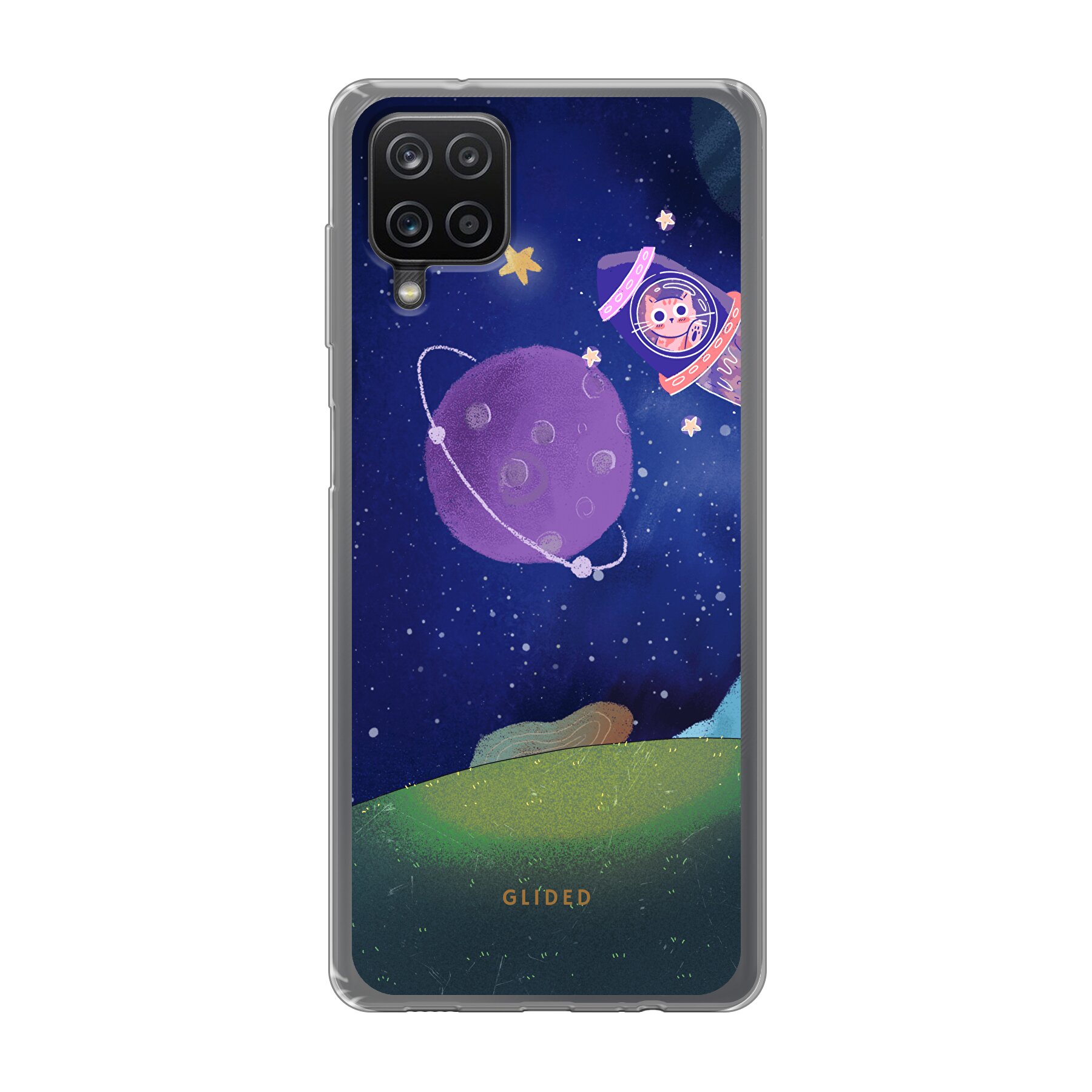 Galaxy Cat - Samsung Galaxy A12 Handyhülle