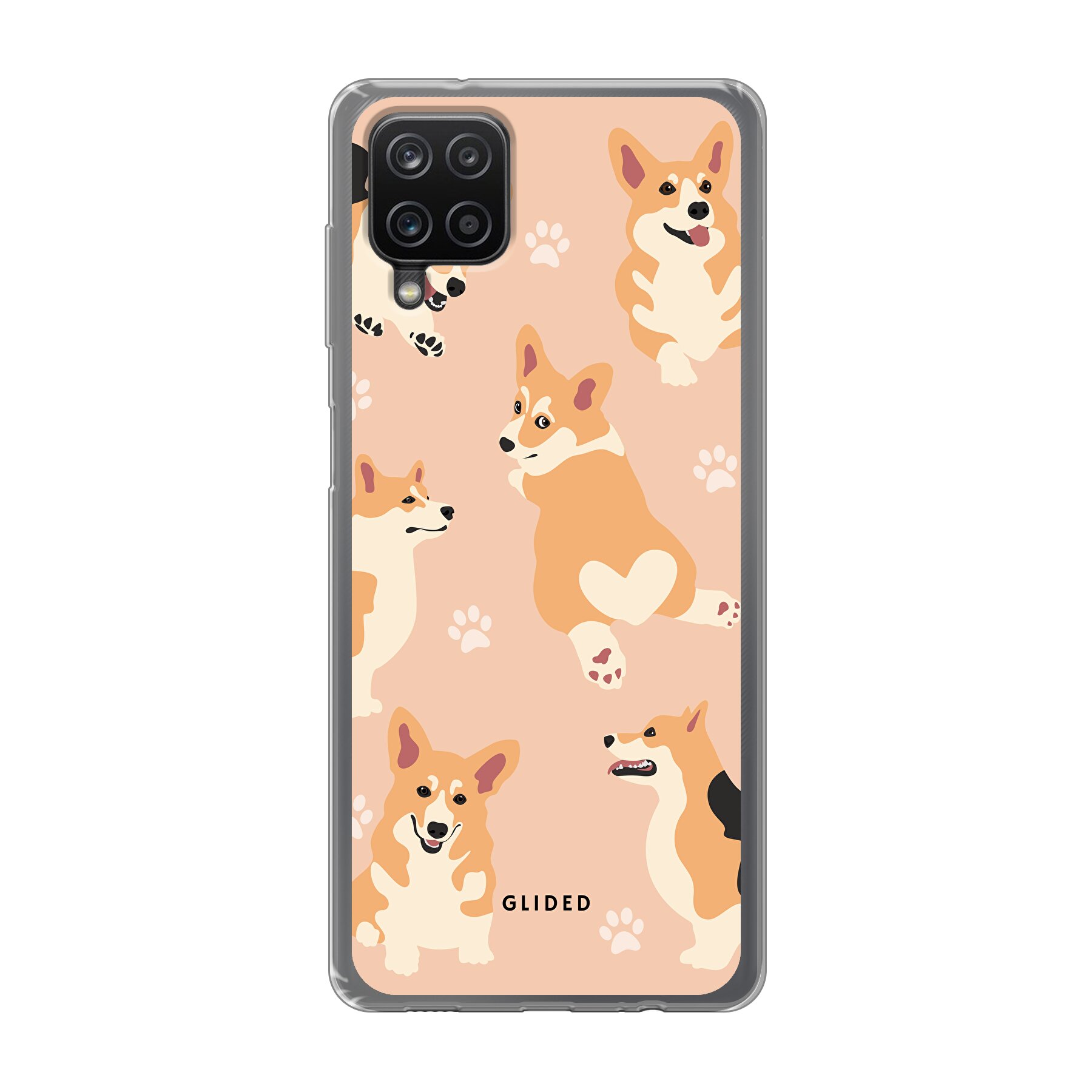 Corgi Love - Samsung Galaxy A12 Handyhülle