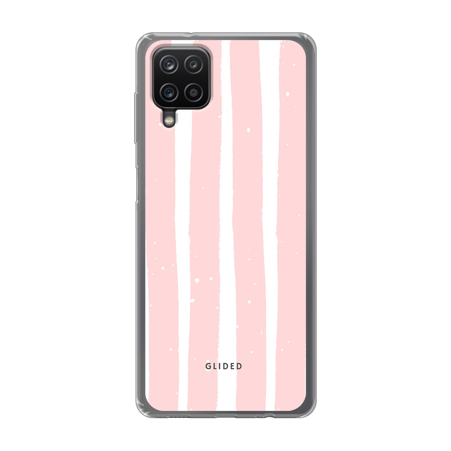 Pink Stripes - Samsung Galaxy A12 Handyhülle