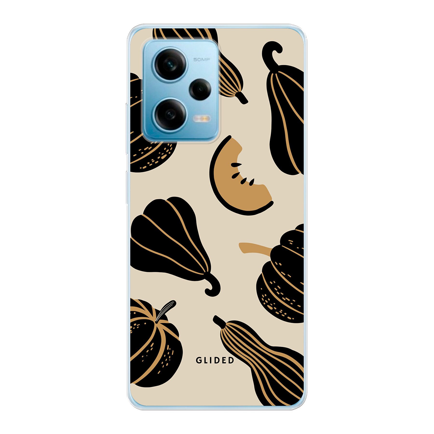 Produktbild Beige and Black Pumpkin - Xiaomi Redmi Note 12 Pro 5G Handyhülle