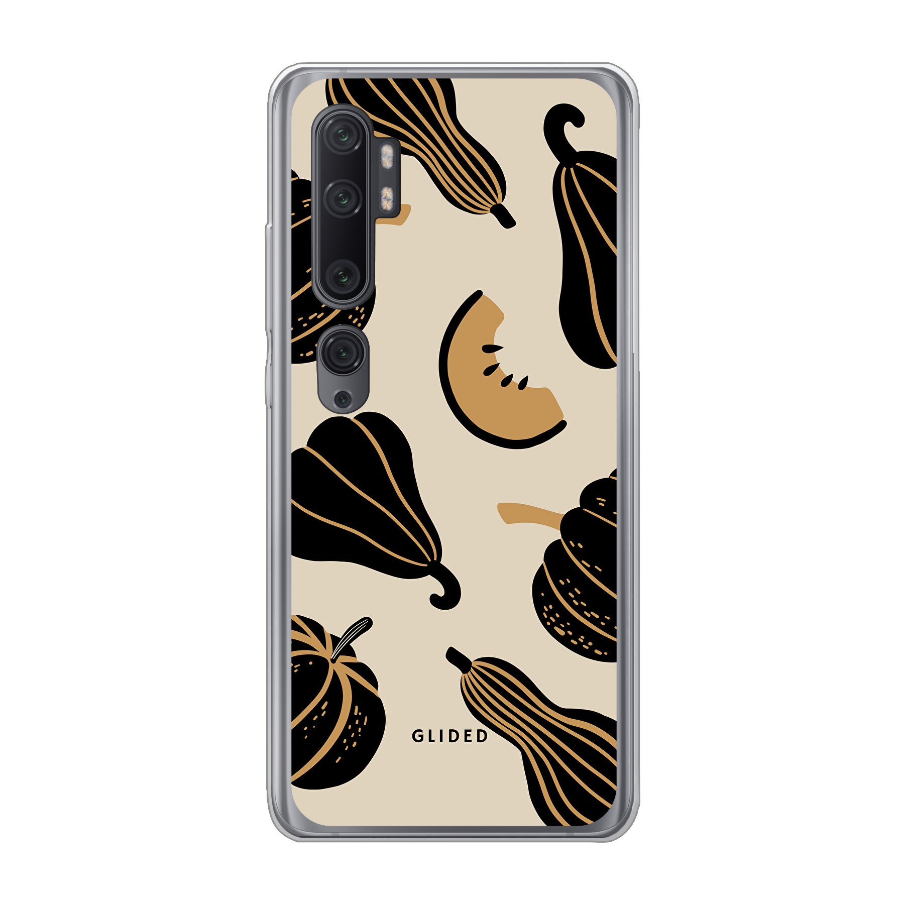 Produktbild Beige and Black Pumpkin - Xiaomi Mi Note 10 Handyhülle