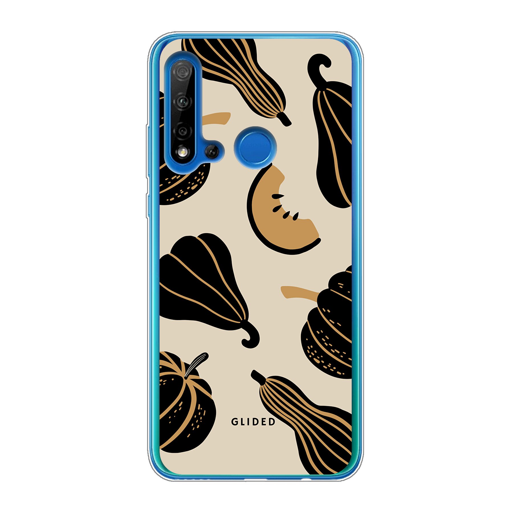 Beige and Black Pumpkin - Huawei P20 Lite 2019 Handyhülle