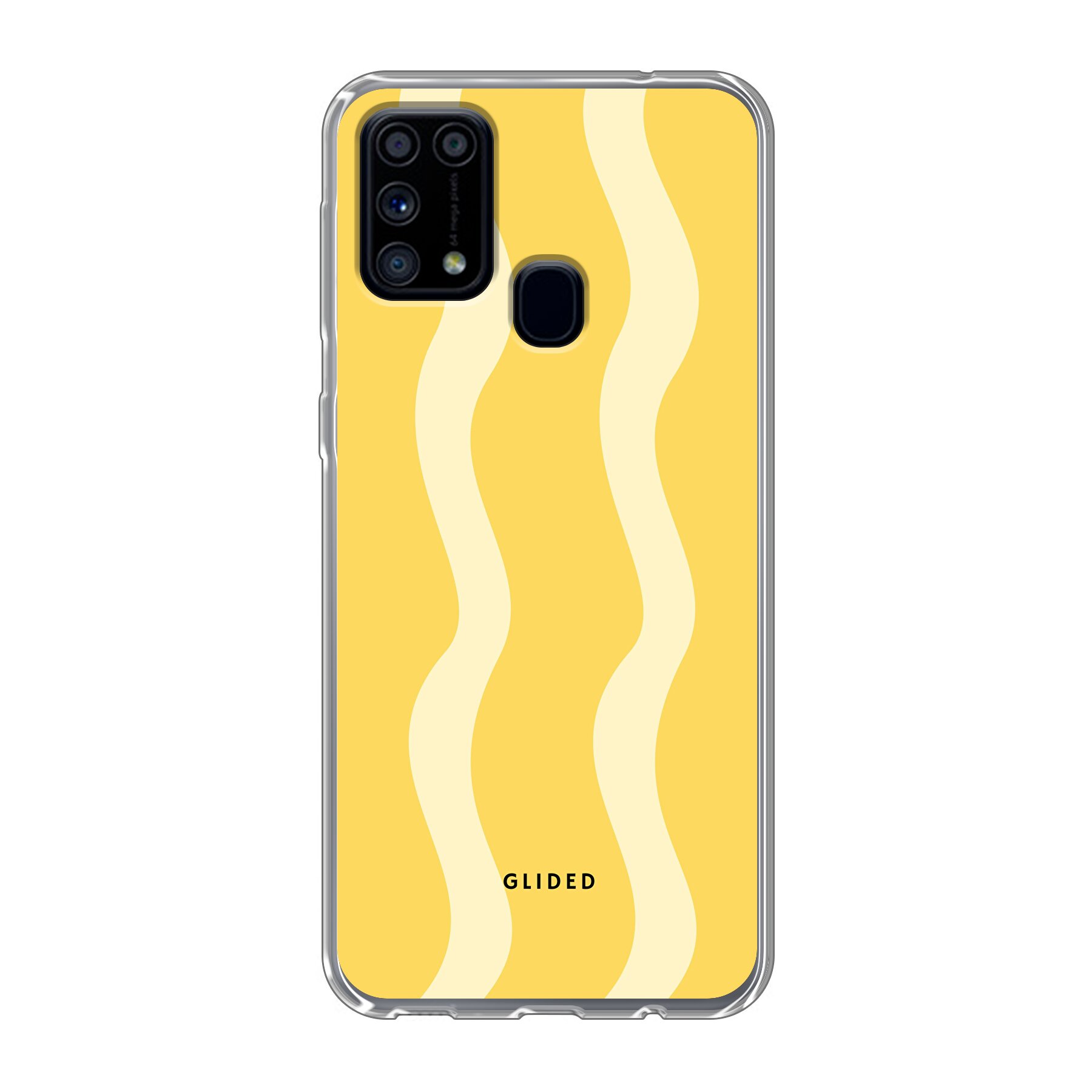 Produktbild Yellow Wavy - Samsung Galaxy M31 Handyhülle