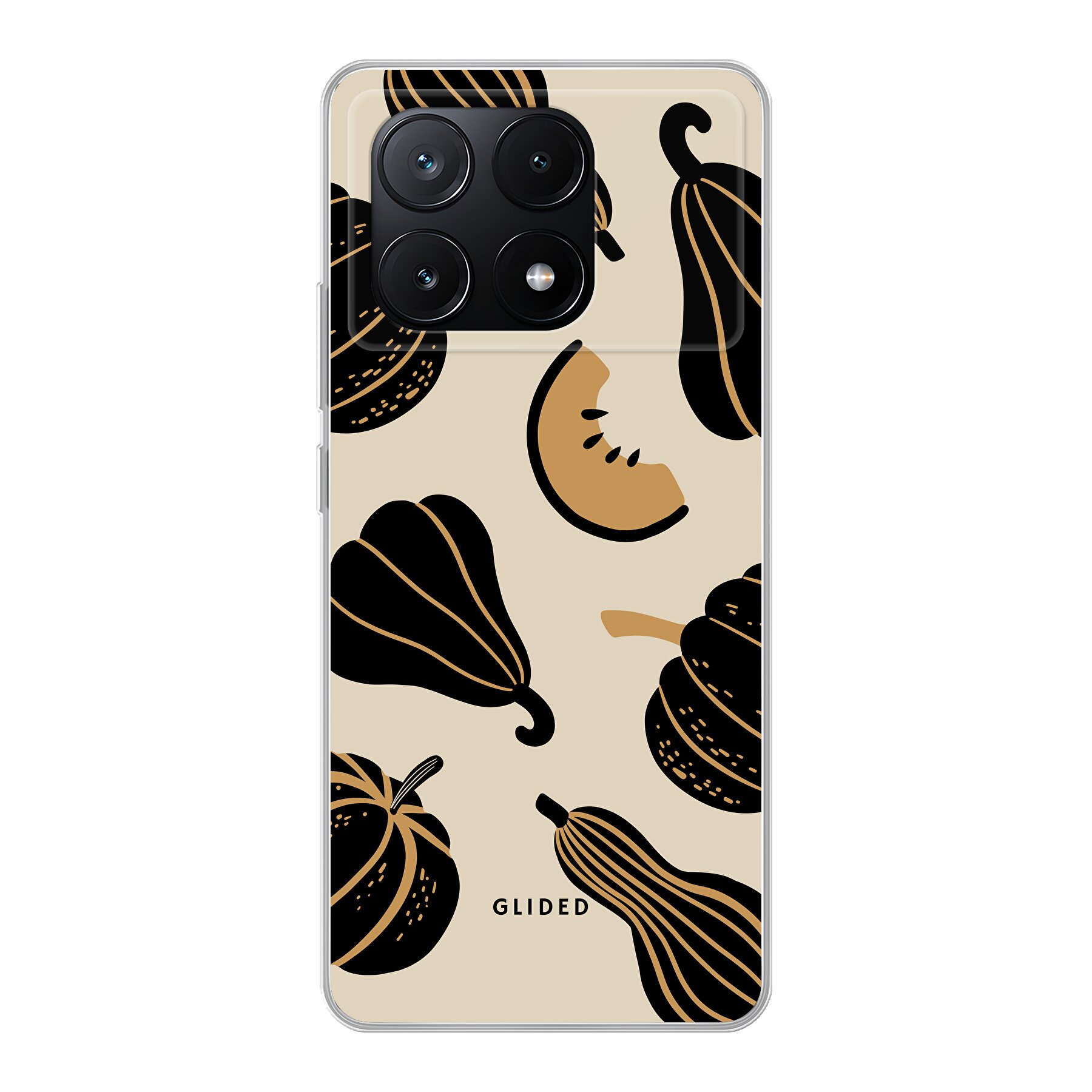 Produktbild Beige and Black Pumpkin - Xiaomi Poco X6 Pro Handyhülle