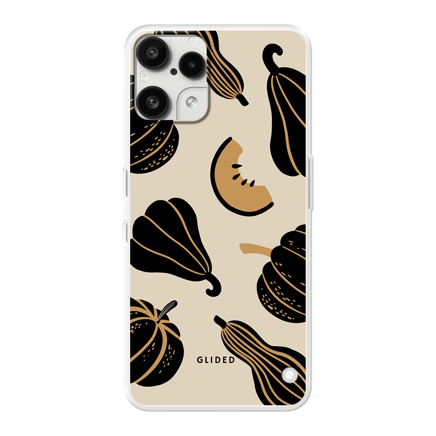 Beige and Black Pumpkin - Nothing Phone 3a Lite Handyhülle