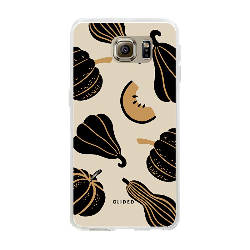 Produktbild Beige and Black Pumpkin - Samsung Galaxy S6 Handyhülle