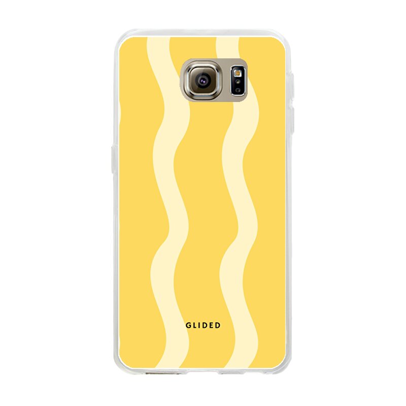 Produktbild Yellow Wavy - Samsung Galaxy S6 Handyhülle
