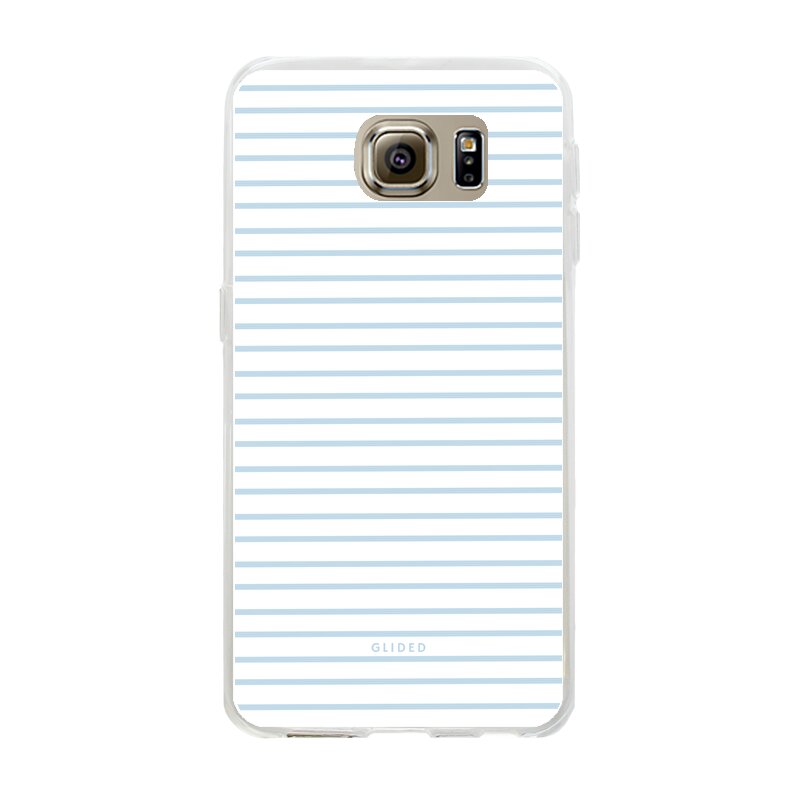 Produktbild Blue & White Stripes - Samsung Galaxy S6 Handyhülle