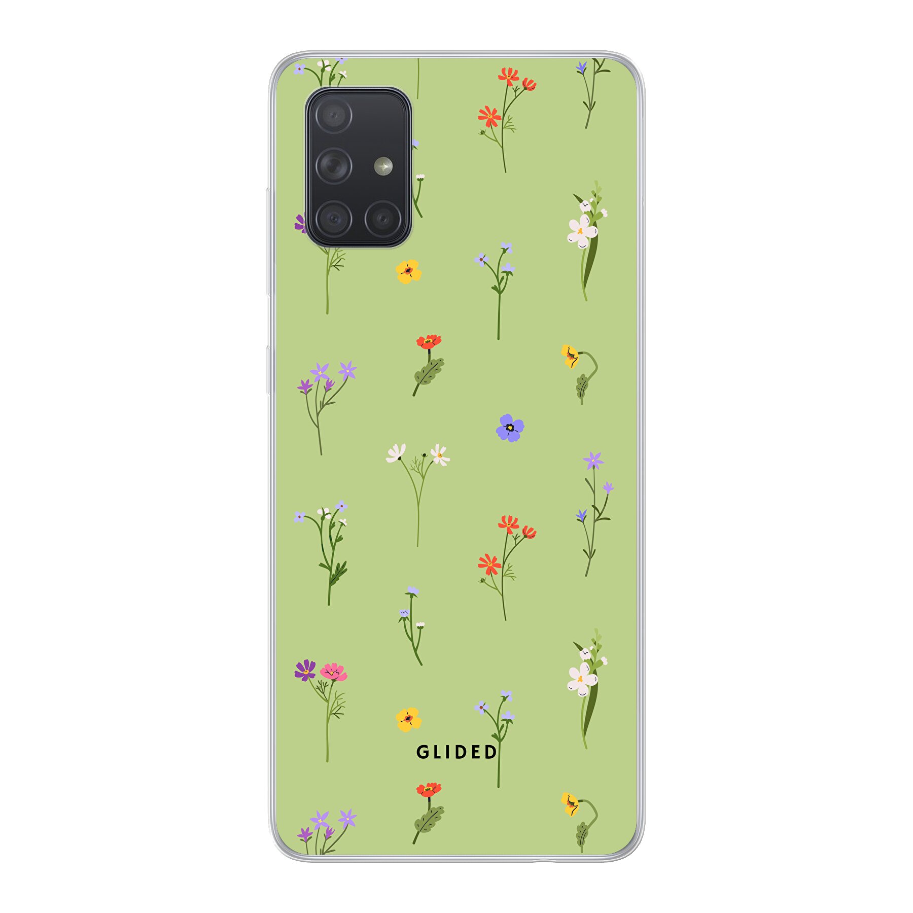 Produktbild Green Floral - Samsung Galaxy A71 5G Handyhülle