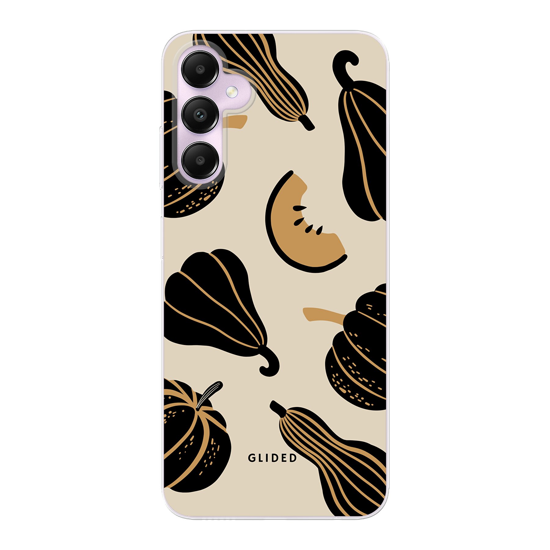 Produktbild Beige and Black Pumpkin - Samsung Galaxy A05s Handyhülle