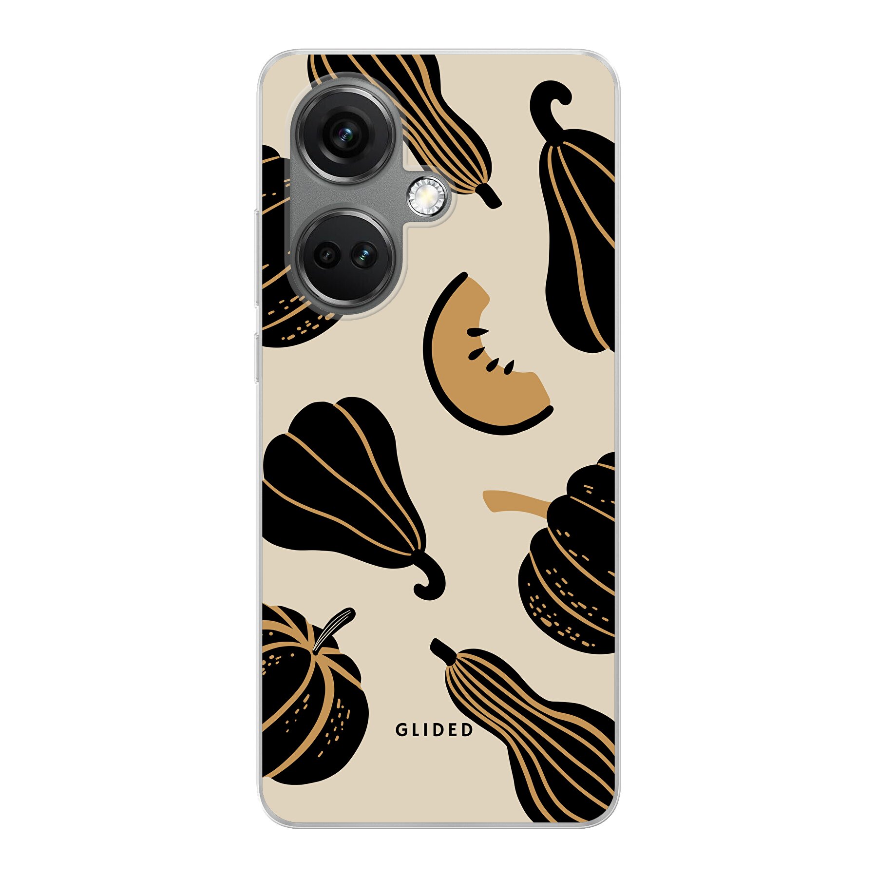 Beige and Black Pumpkin - OnePlus Nord CE 3 5G Handyhülle