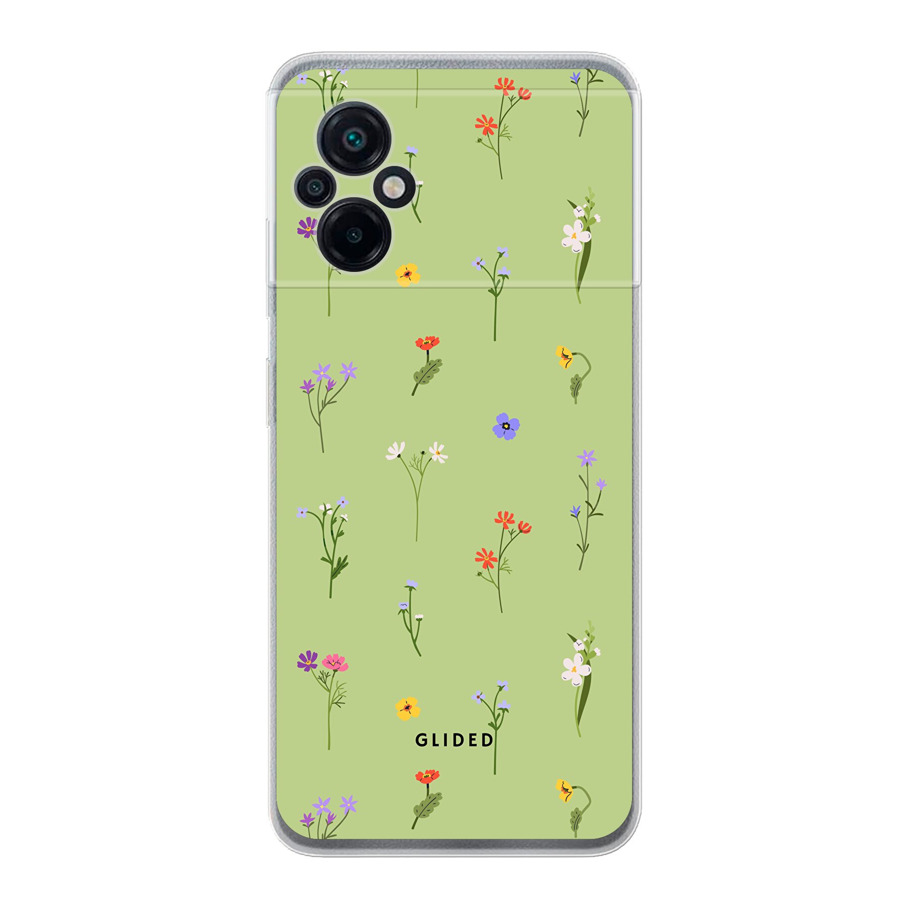Produktbild Green Floral - Xiaomi Poco M5 4G / 5G Handyhülle