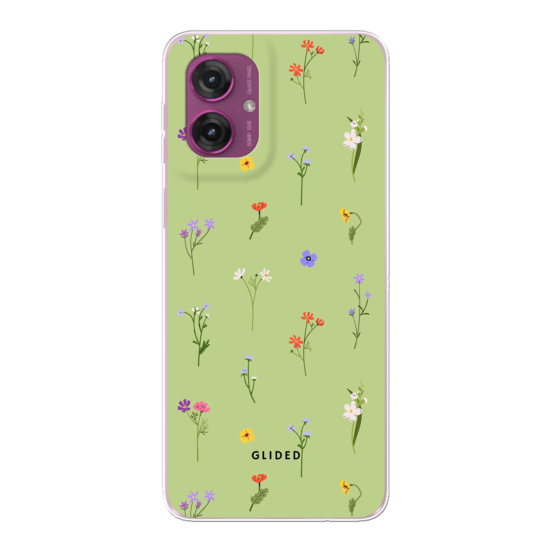 Produktbild Green Floral - Motorola Moto G55 Handyhülle