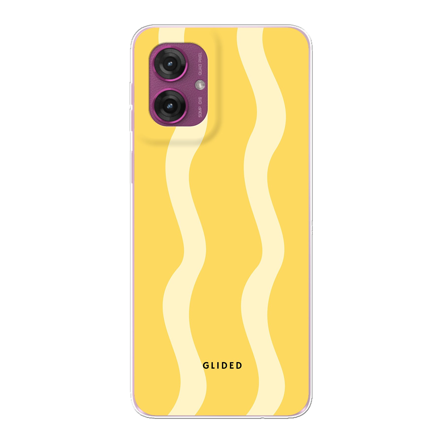 Produktbild Yellow Wavy - Motorola Moto G55 Handyhülle