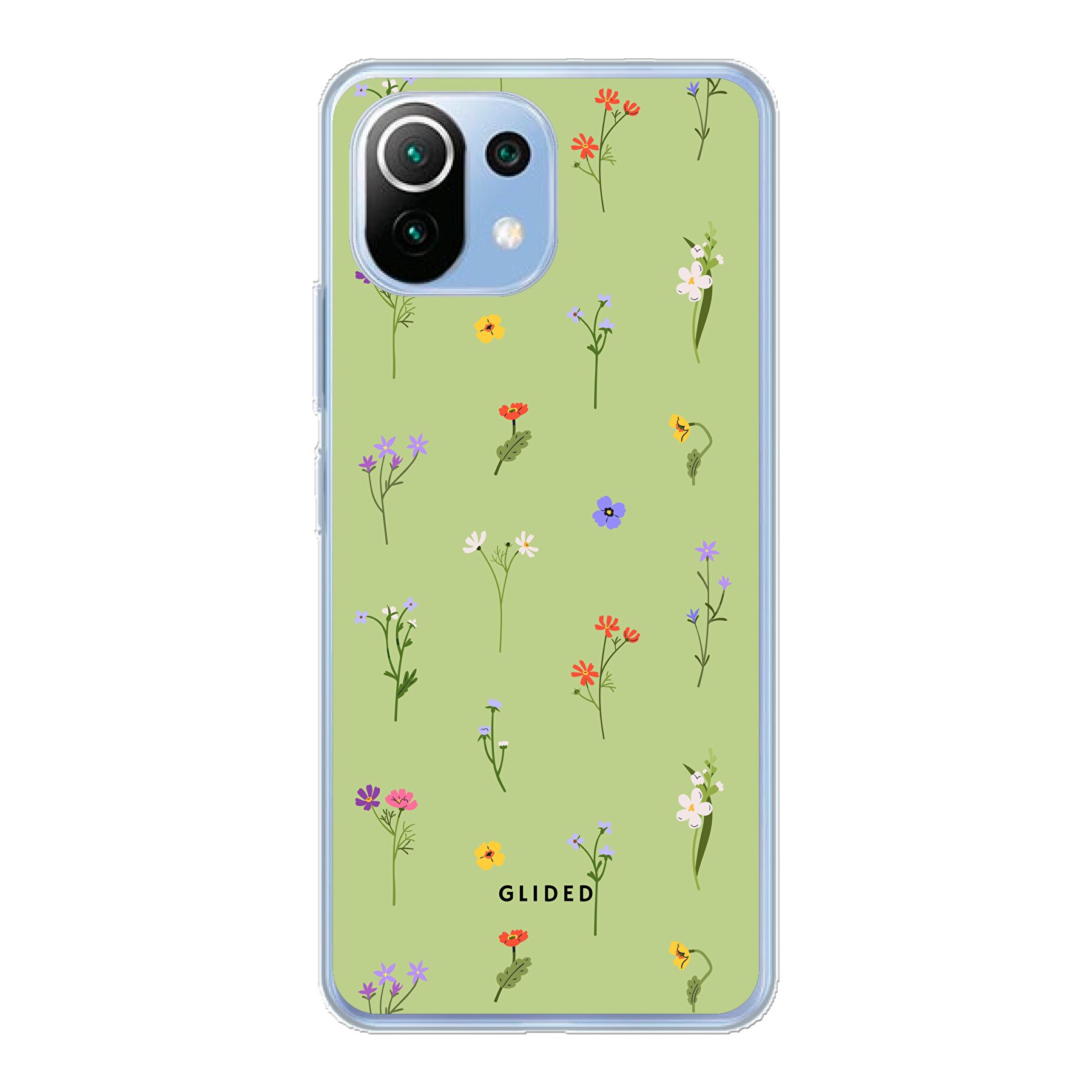 Produktbild Green Floral - Xiaomi 11 Lite 5G NE Handyhülle