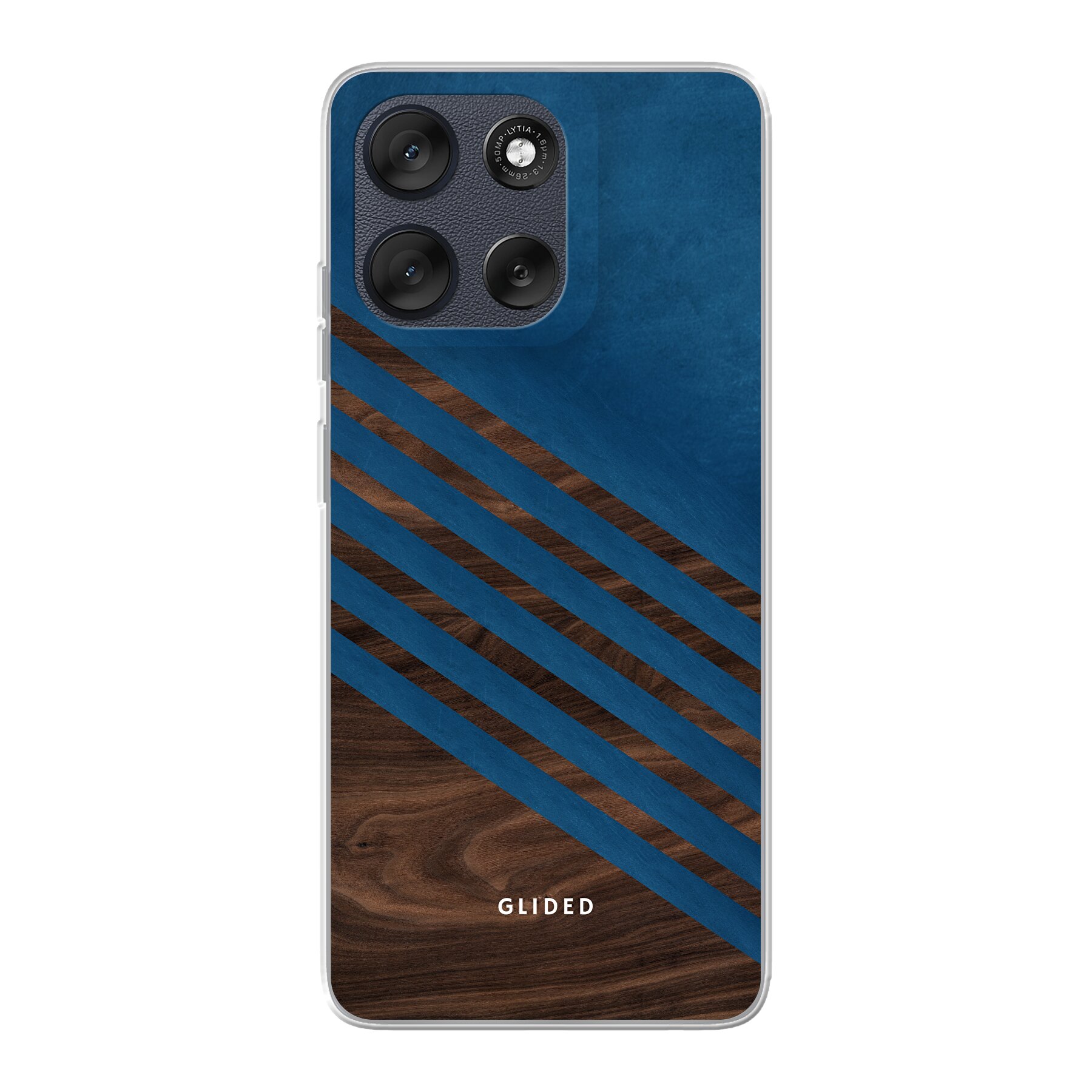 Blue Wood - Motorola Moto G56 Handyhülle