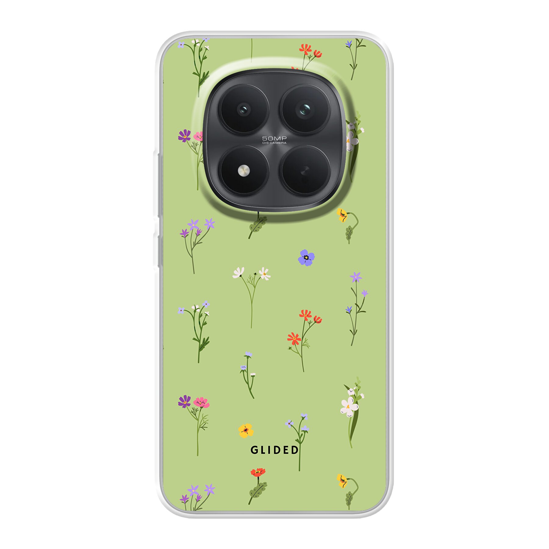 Green Floral - Xiaomi Poco M8 Pro Handyhülle