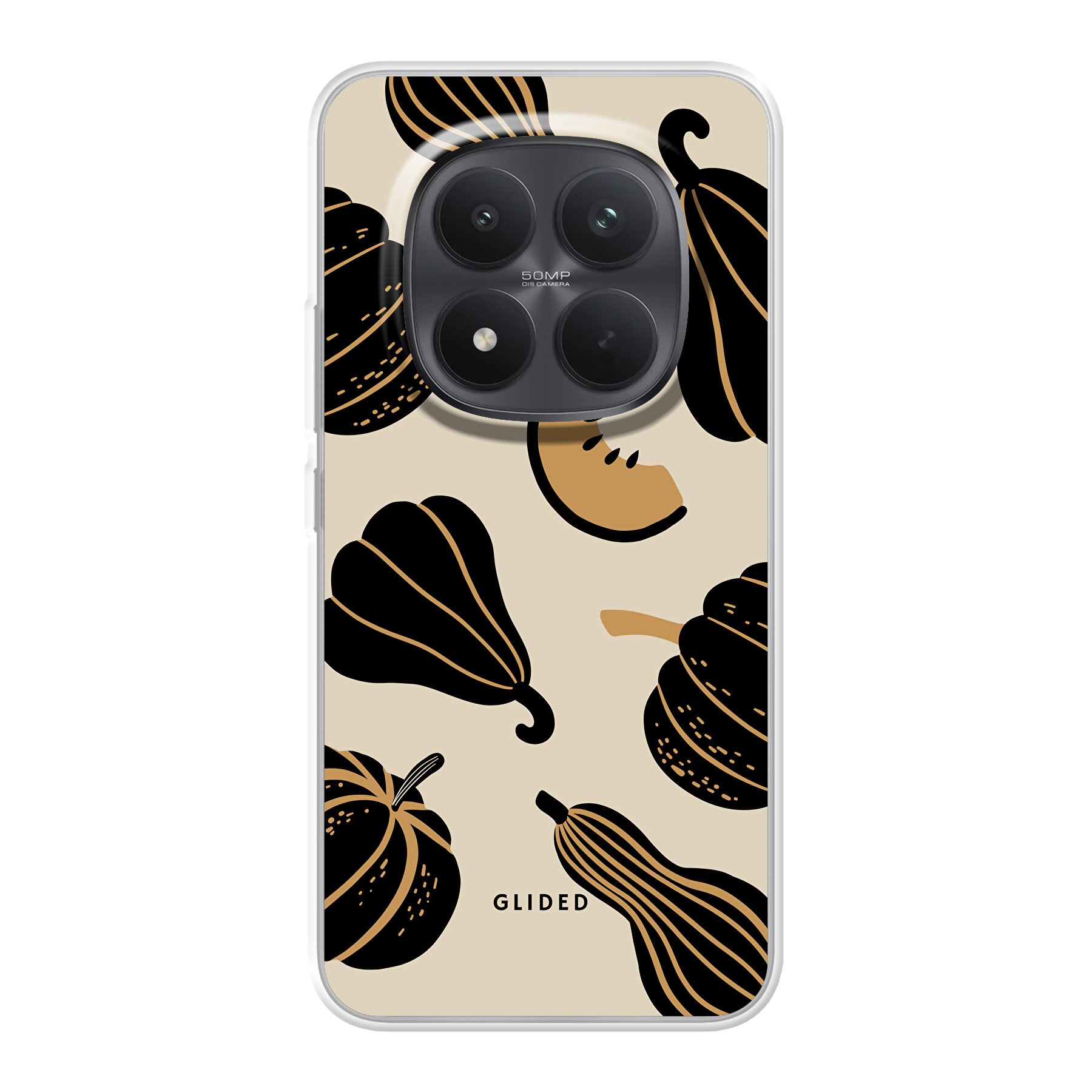 Beige and Black Pumpkin - Xiaomi Poco M8 Pro Handyhülle