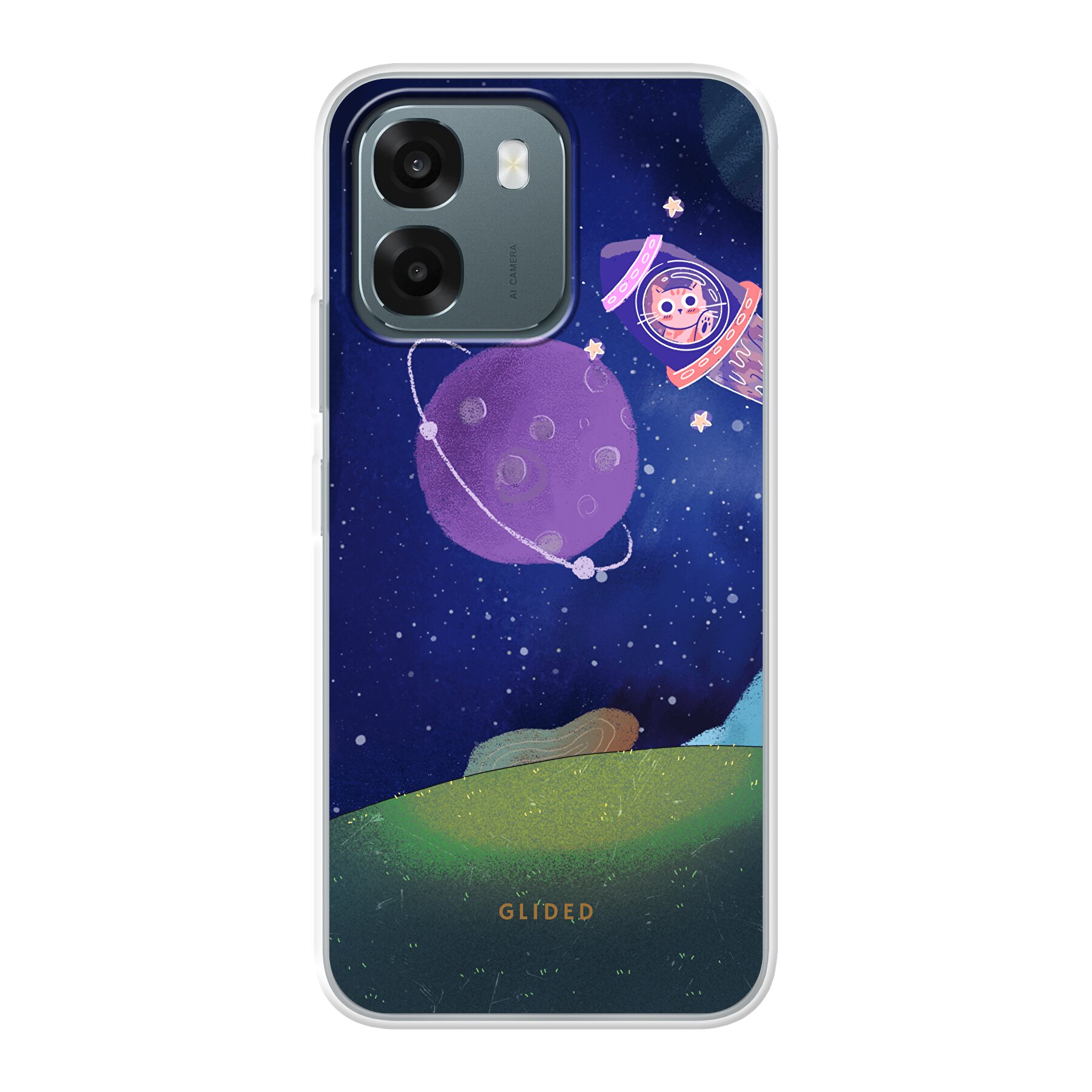 Galaxy Cat - Oppo A6s 4G Handyhülle