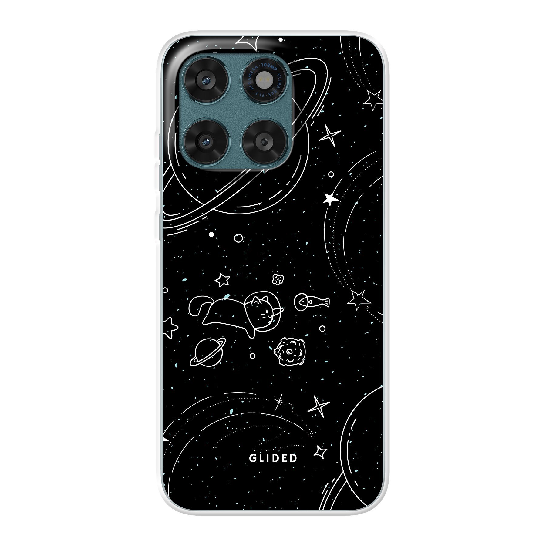 Cosmic Cat - Motorola Moto G77 Handyhülle