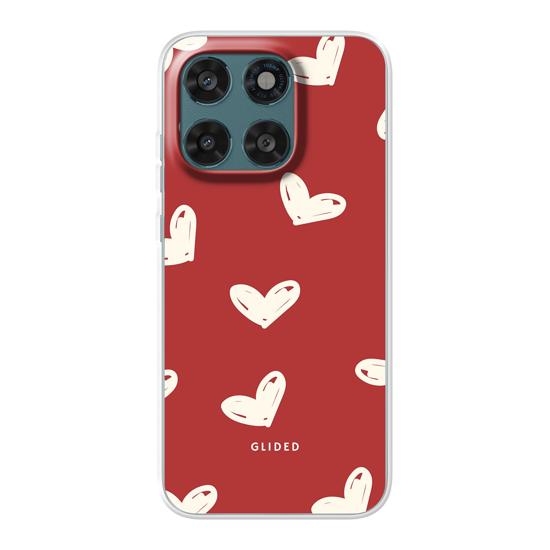 Red Love - Motorola Moto G77 Handyhülle