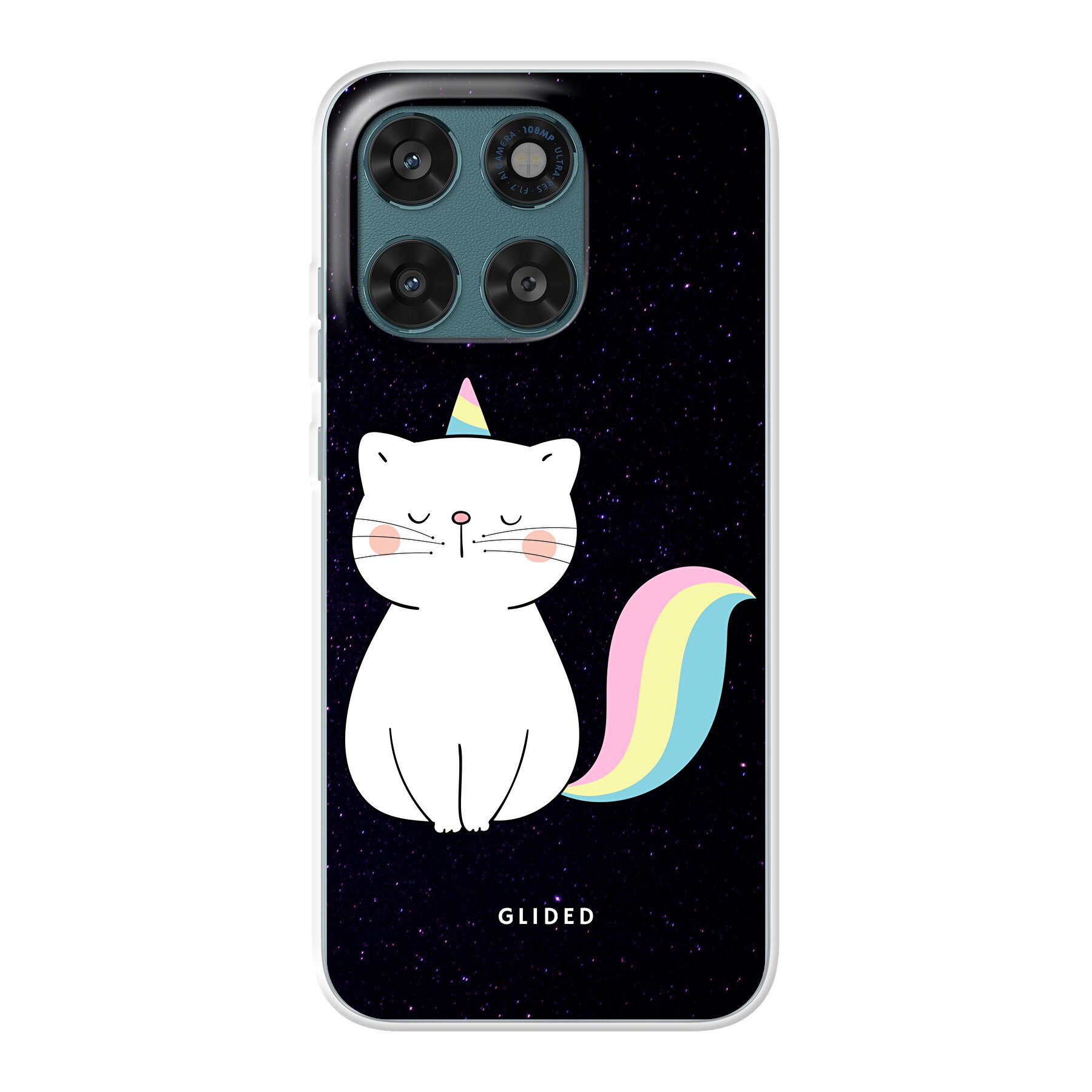 Unicorn Cat - Motorola Moto G67 Handyhülle