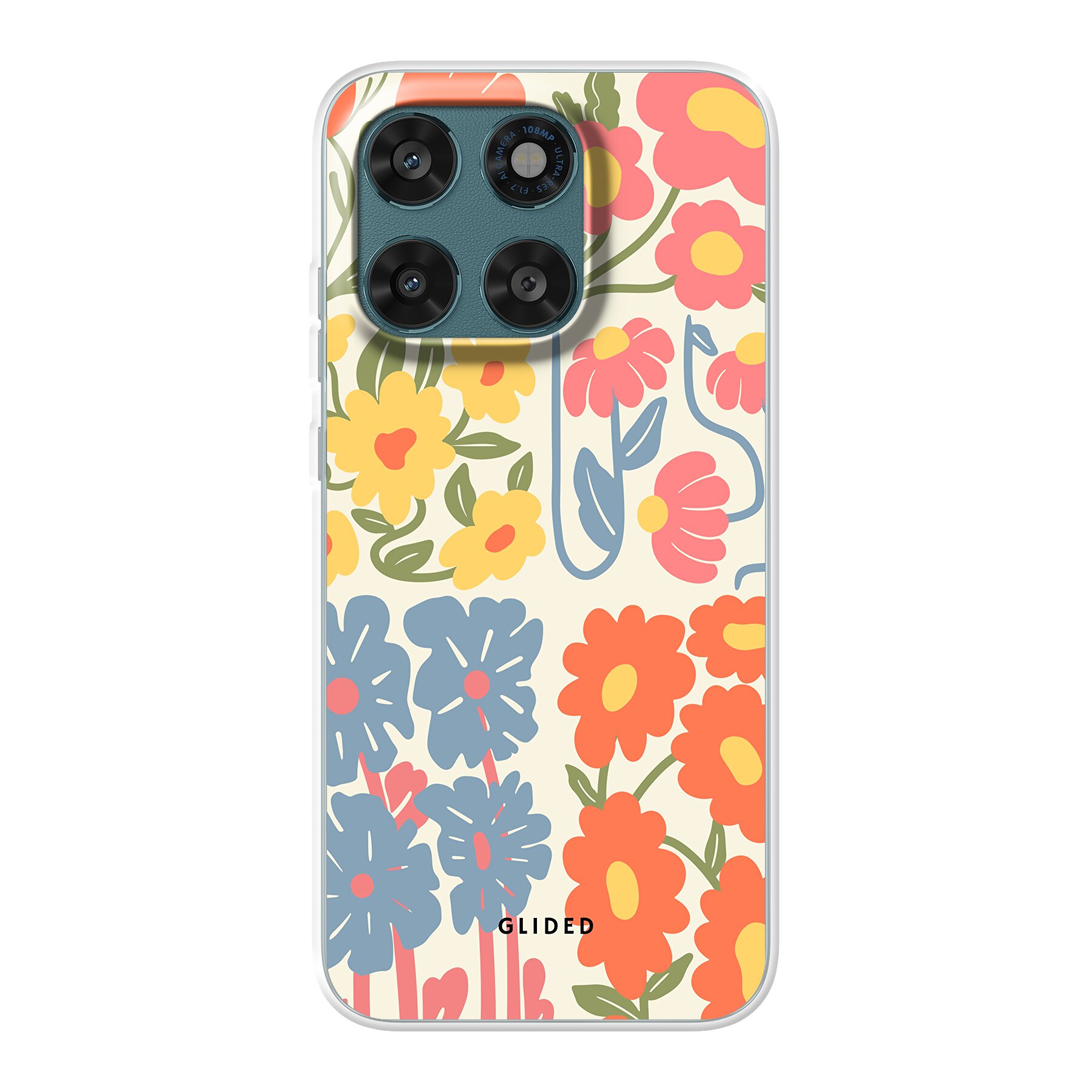 Colorful Flowy - Motorola Moto G67 Handyhülle