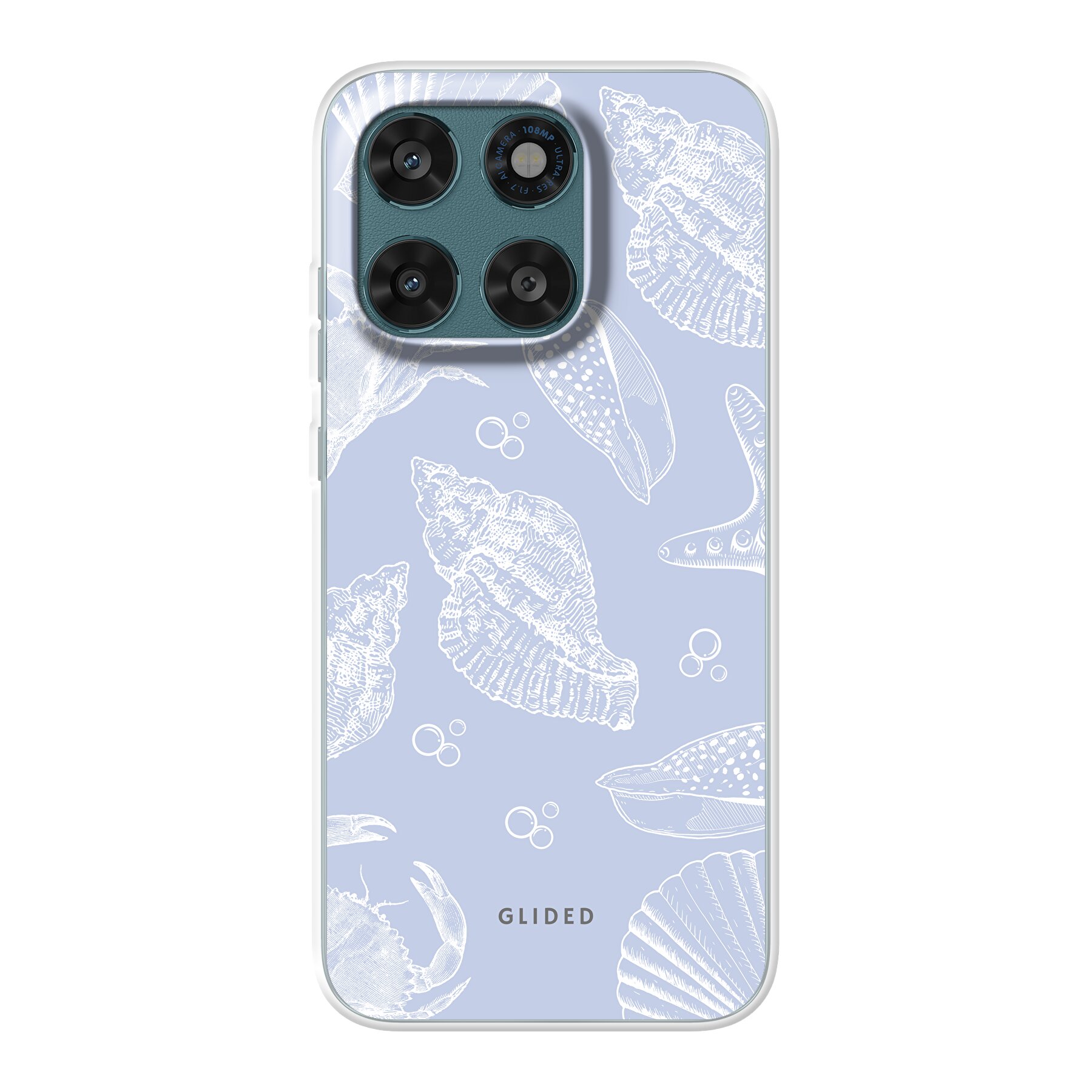 Aqua Shells - Motorola Moto G67 Handyhülle