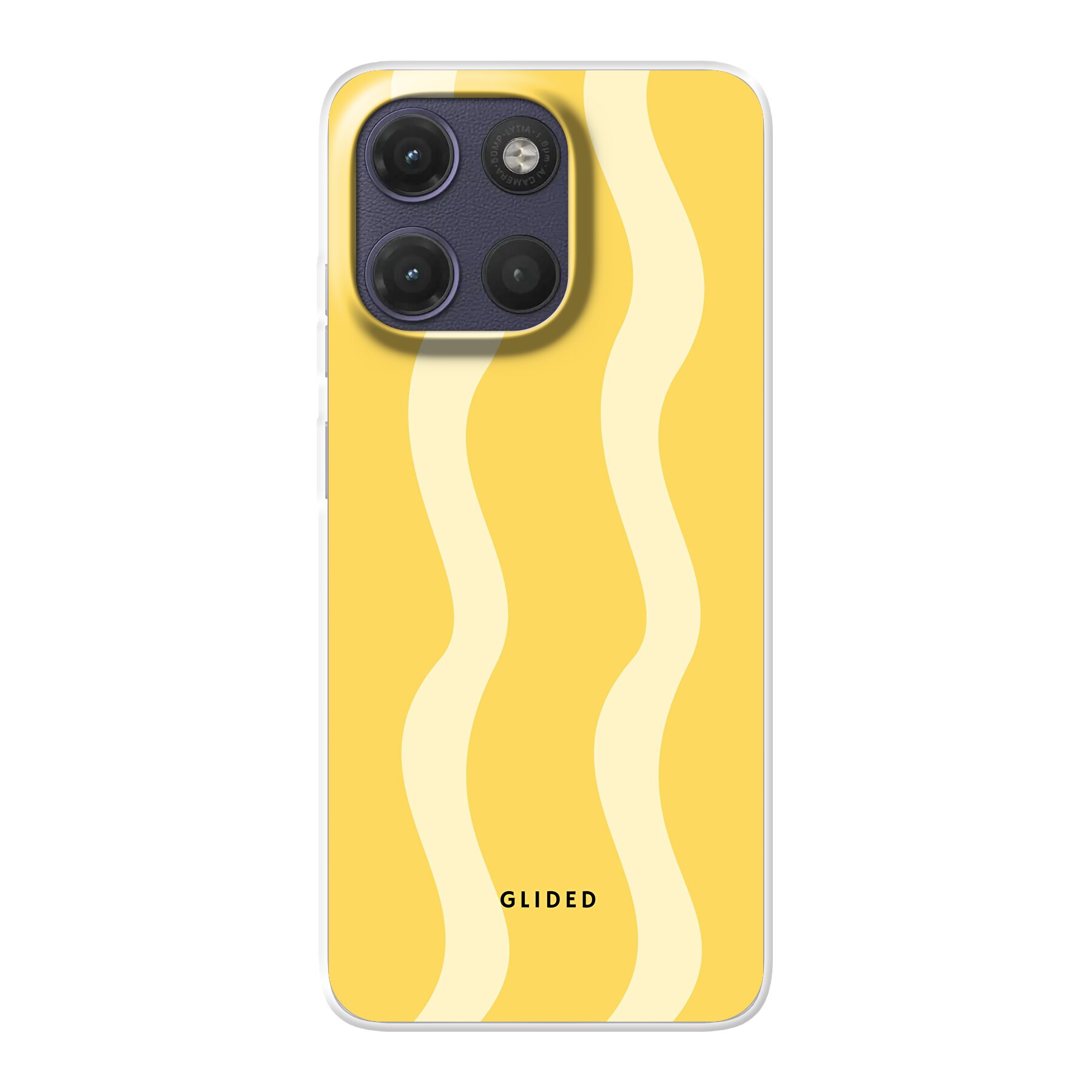 Yellow Wavy - Motorola Moto G17 Handyhülle