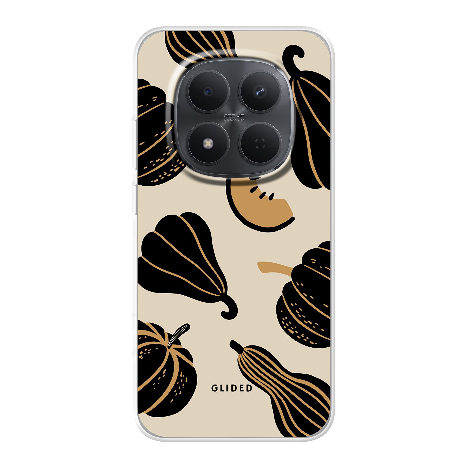 Beige and Black Pumpkin - Xiaomi Redmi Note 15 Pro 5G Handyhülle