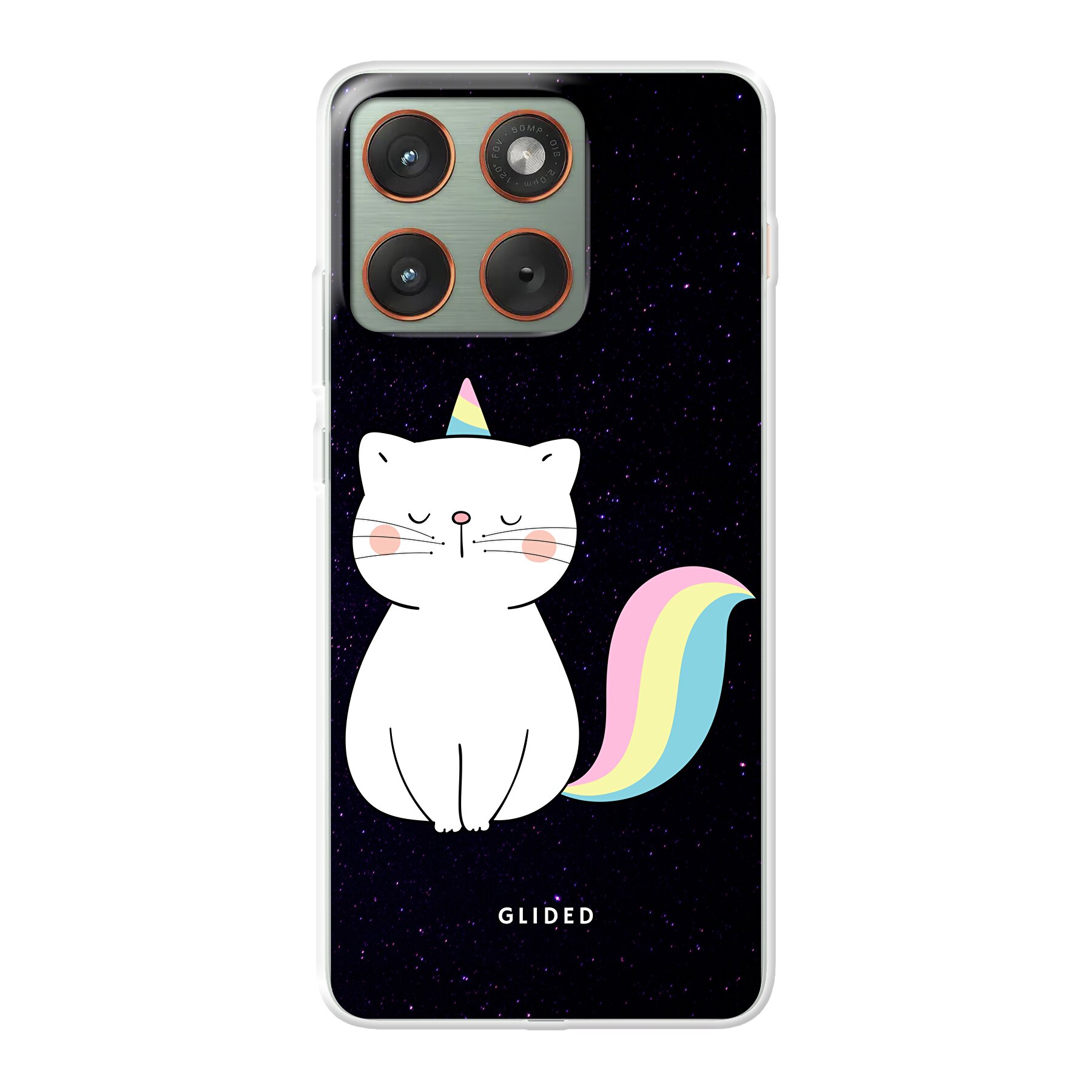Unicorn Cat - Motorola Edge 70 Handyhülle