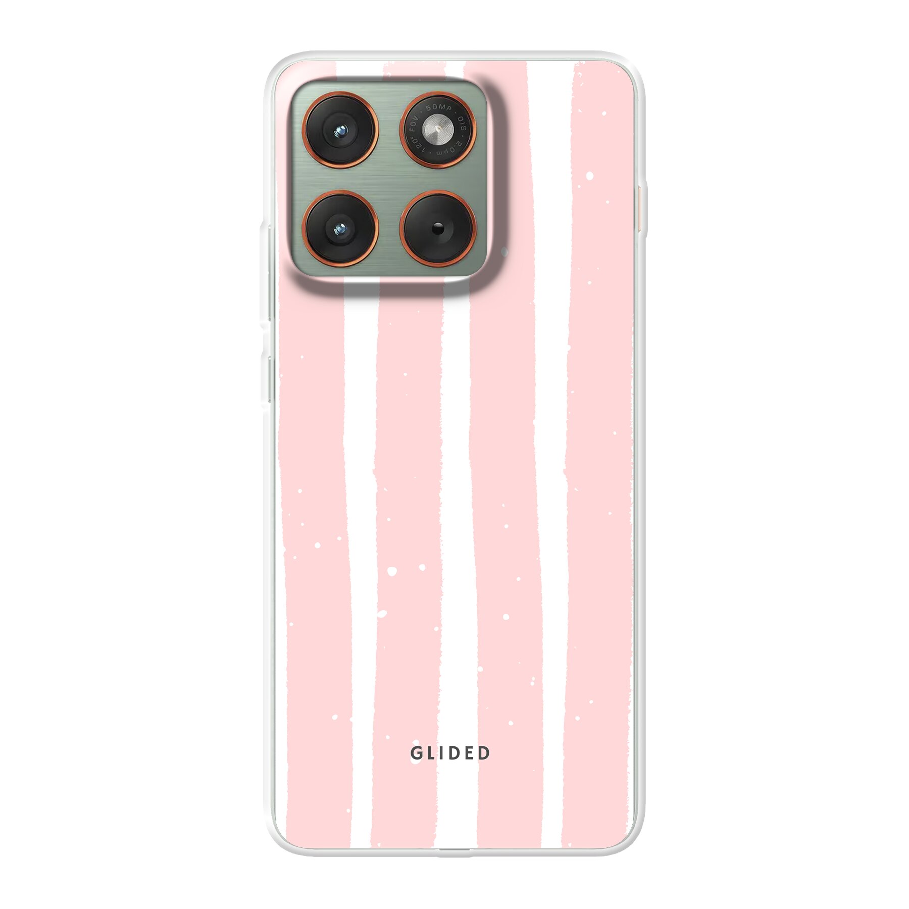 Pink Stripes - Motorola Edge 70 Handyhülle