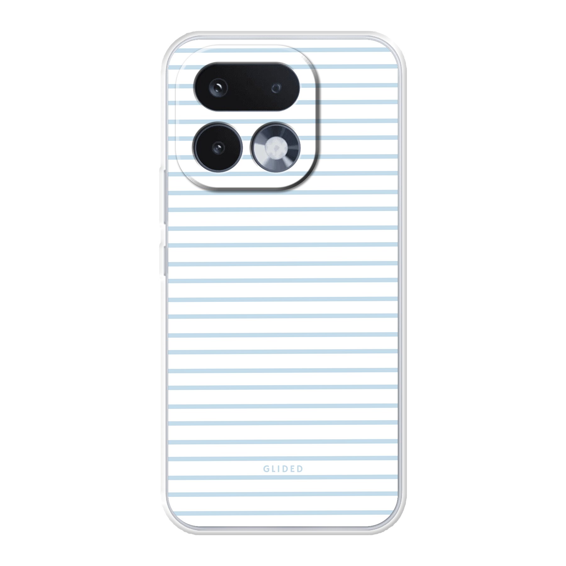 Productafbeelding Blue & White Stripes - Realme 16 Pro Handyhülle