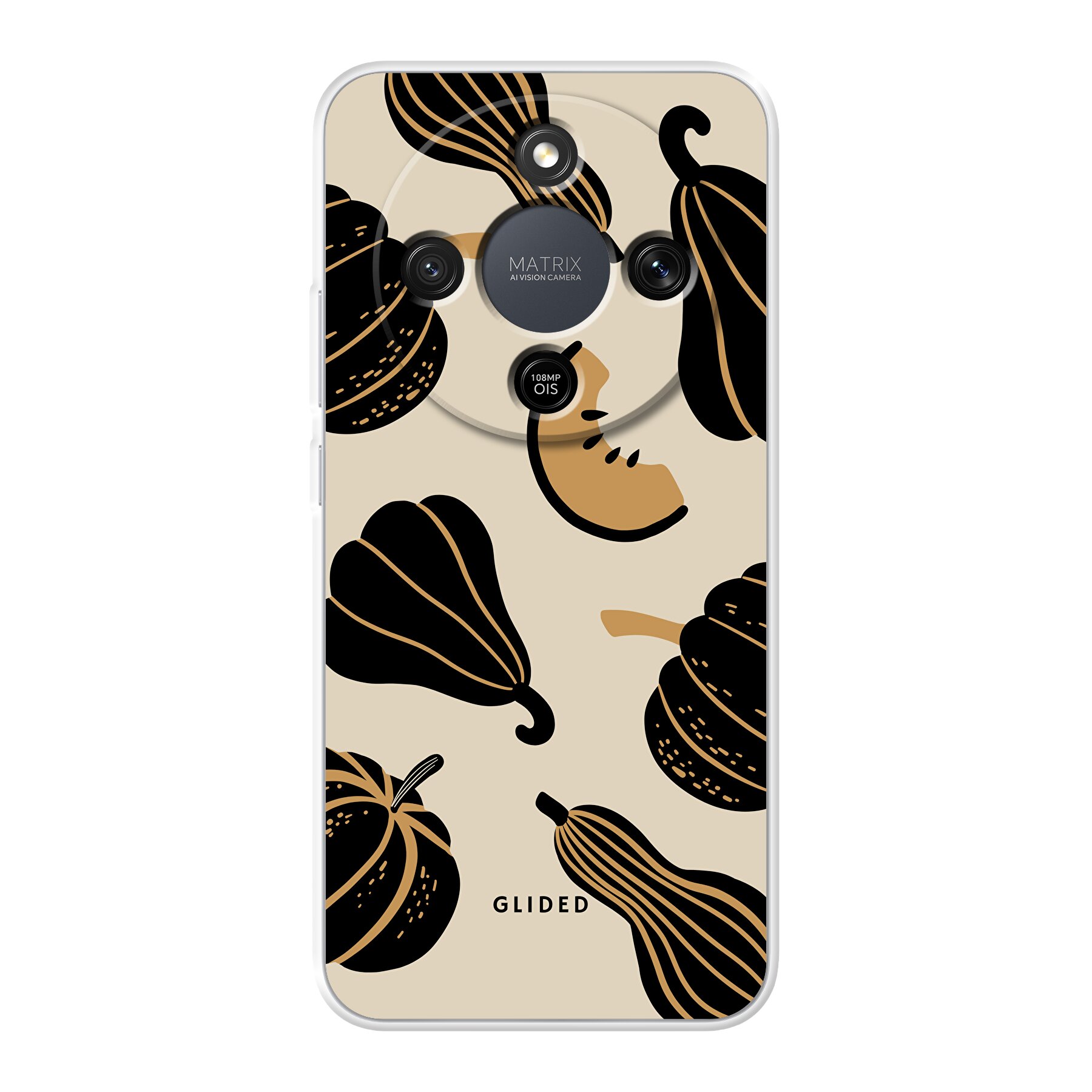 Immagine del prodotto Beige and Black Pumpkin - Honor Magic8 Lite Cover