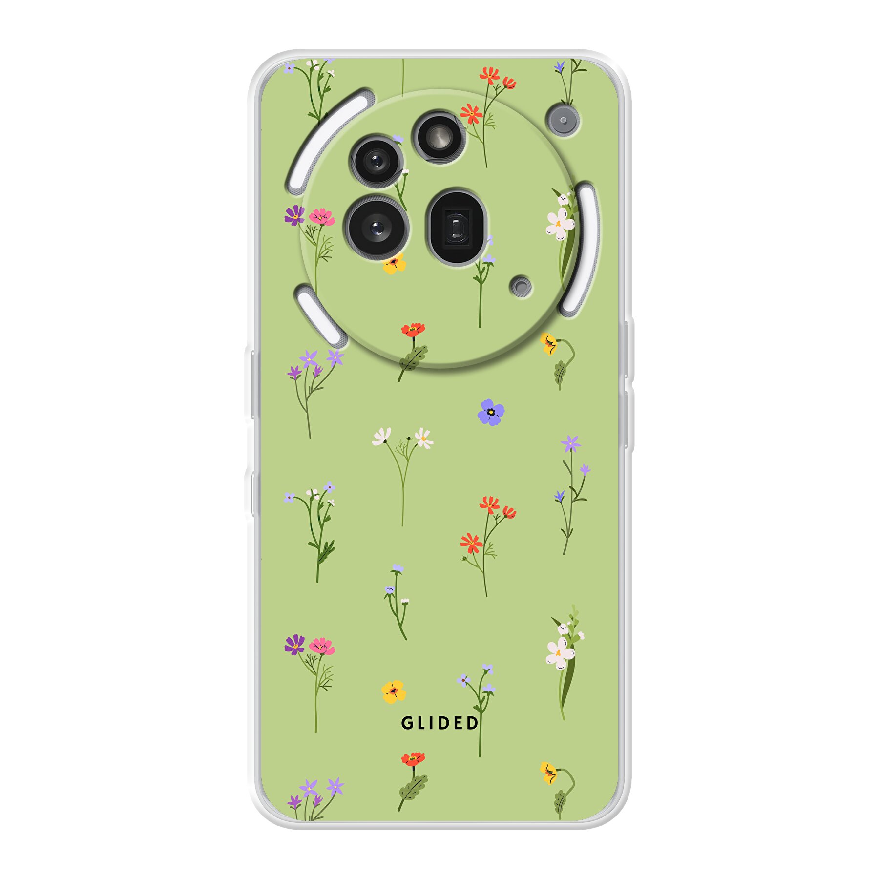 Green Floral - Nothing Phone 3a Pro Handyhülle