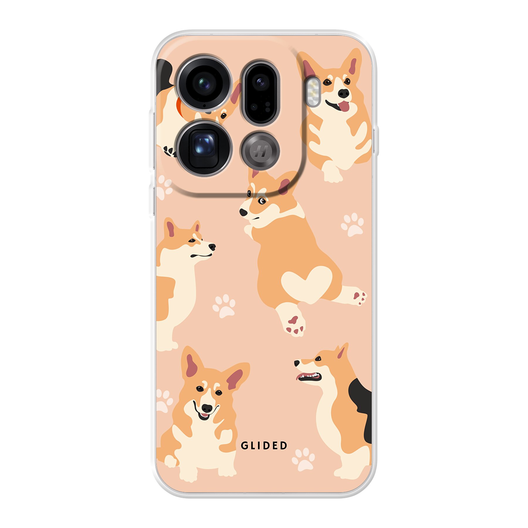 Corgi Love - Oppo Find X9 Pro Handyhülle