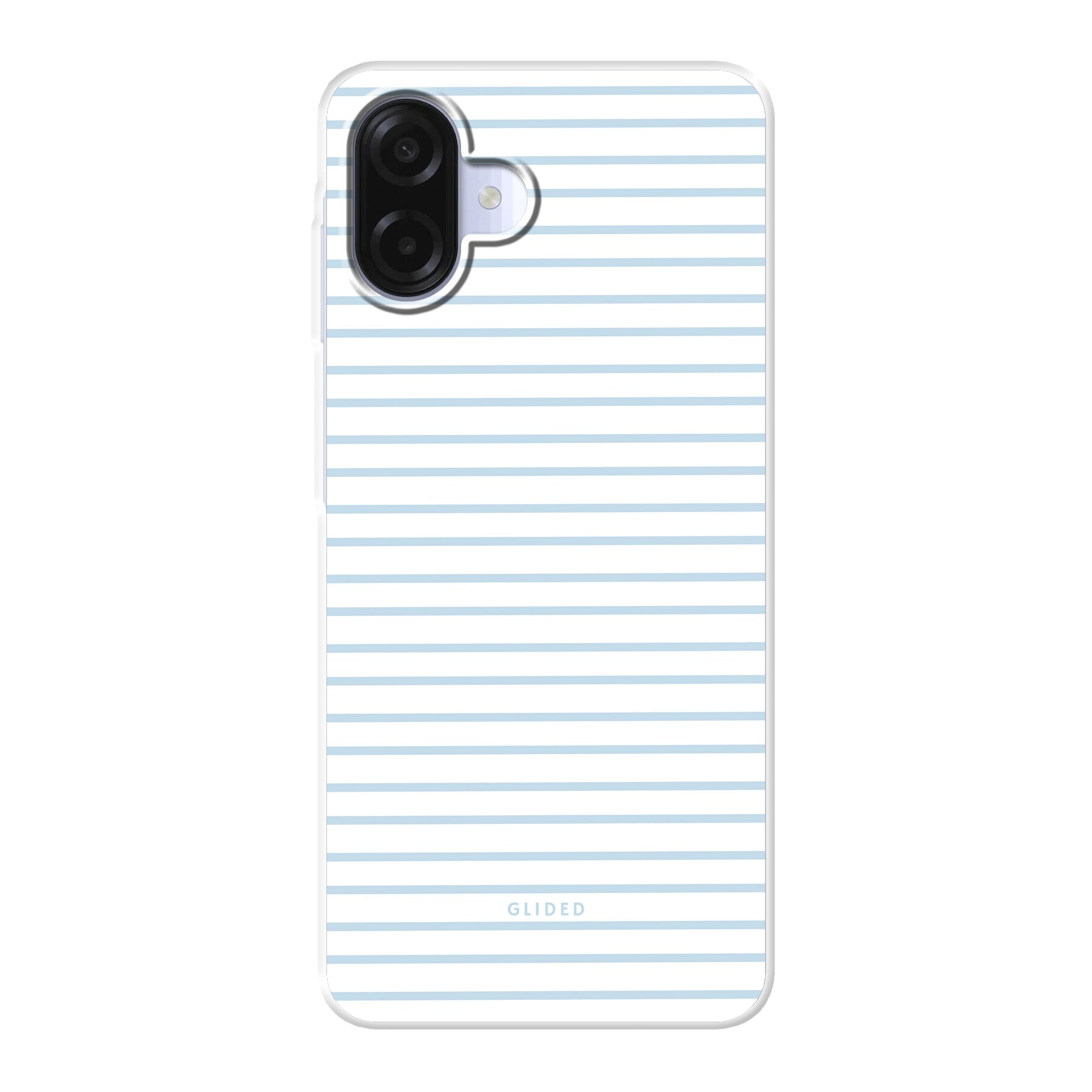 Produktbild Blue & White Stripes - Samsung Galaxy A08 Handyhülle