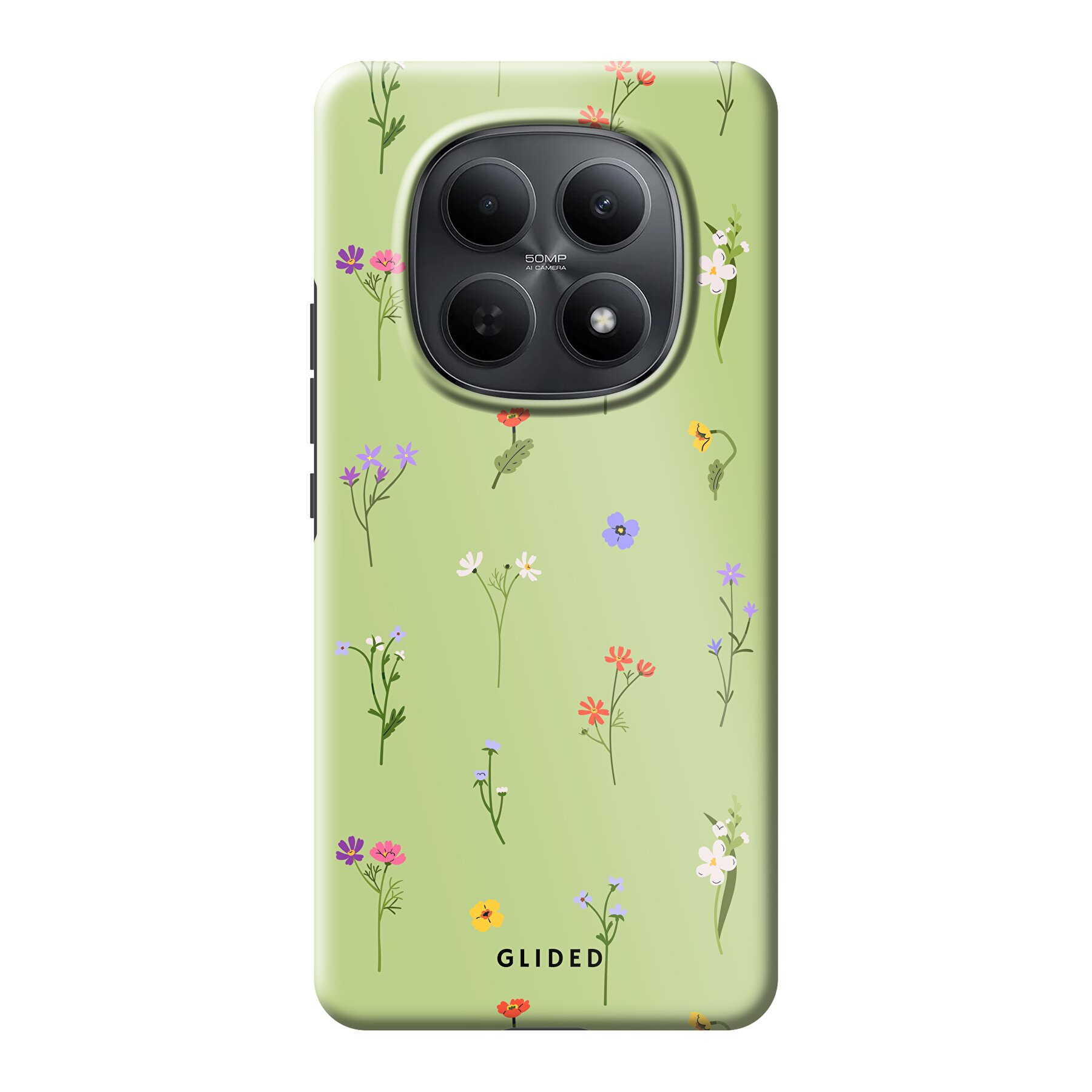 Image du produit Green Floral - Xiaomi Redmi Note 15 5G Coque de téléphone