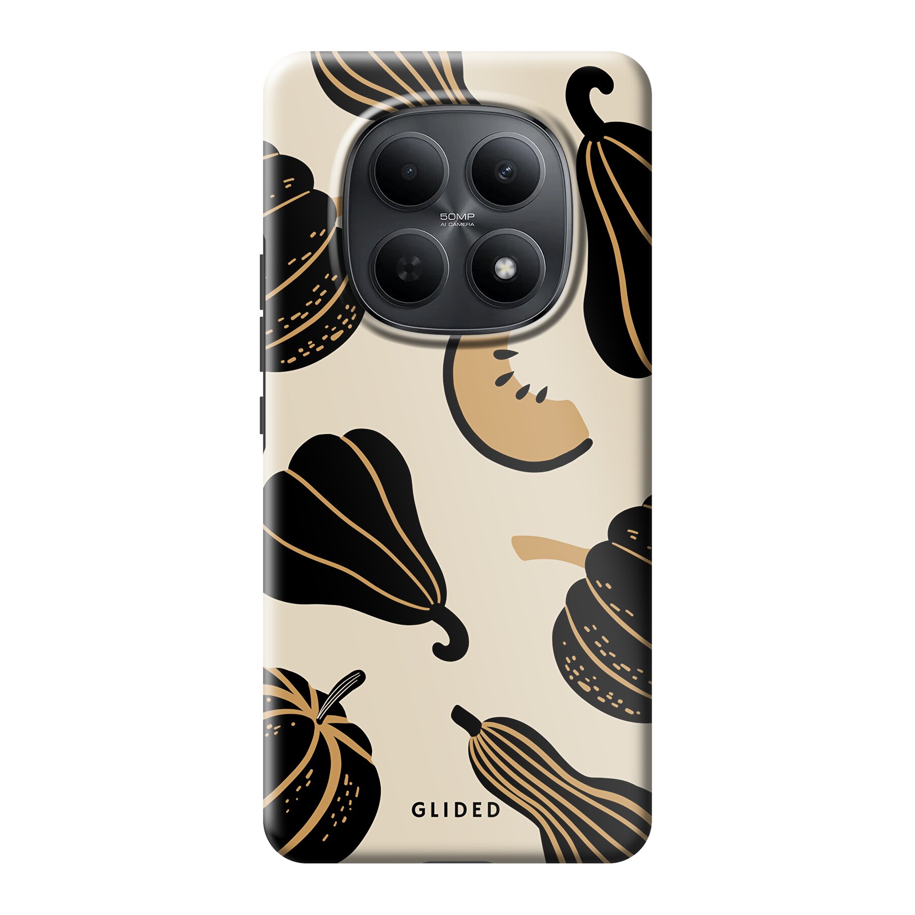 Image du produit Beige and Black Pumpkin - Xiaomi Redmi Note 15 5G Coque de téléphone