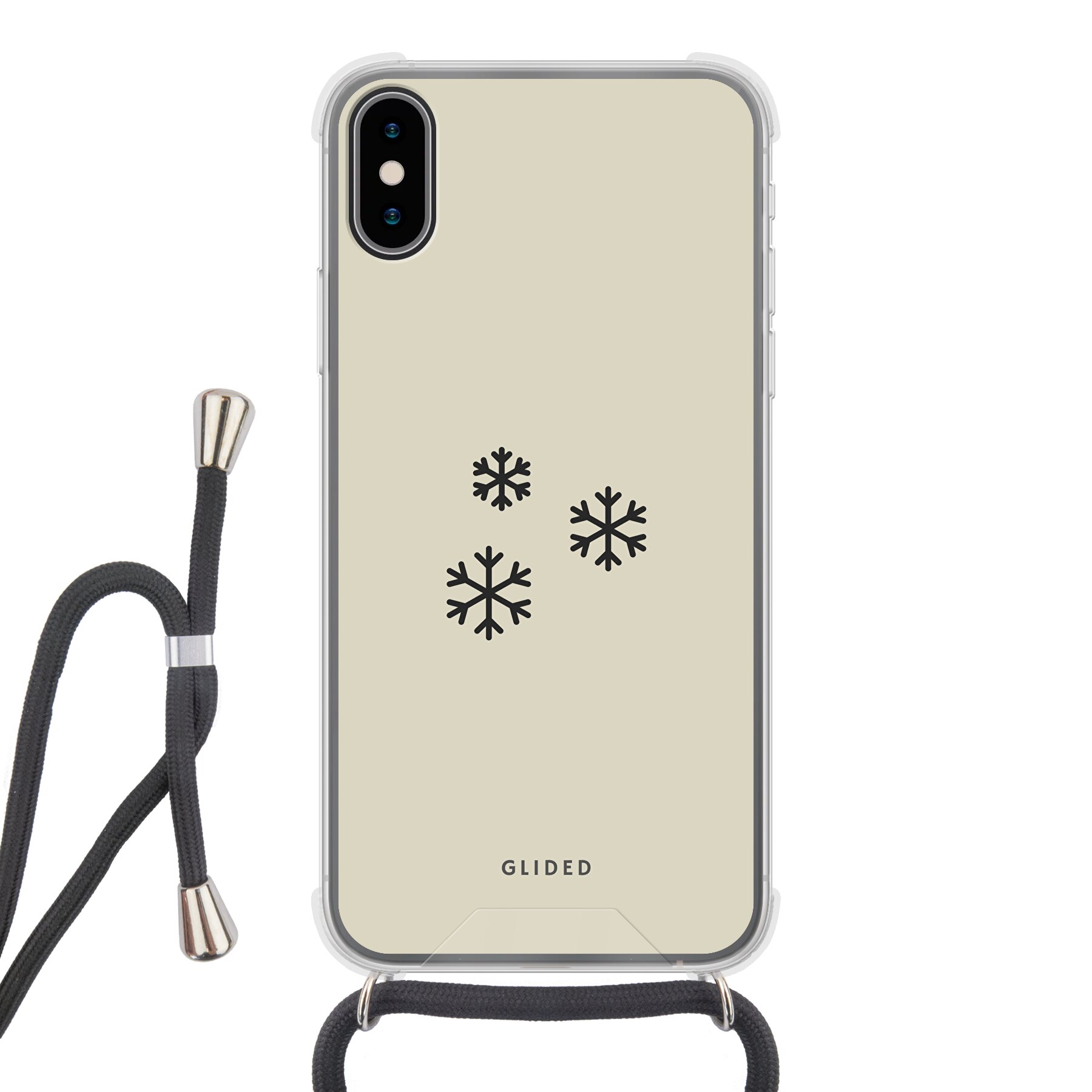 Produktbild Snowflakes - iPhone X/Xs Handyhülle